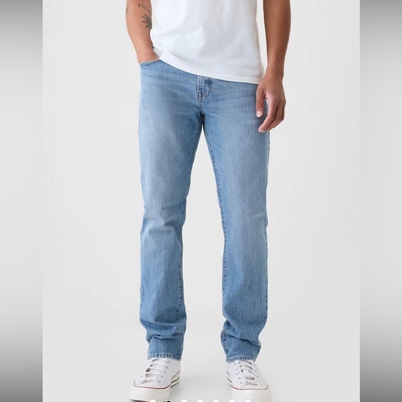 GAP Slim Taper Mens Light Médium Wash Denim Jeans | 34/30 - Picture 1 of 13